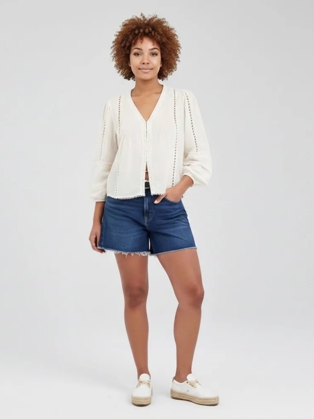 Abercrombie & Fitch curve love the dad short high rise size 32/14 - Picture 8 of 11